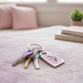 Friends Rektangulärt Silverfärgad Nyckelring