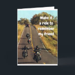 **FRIENDS RIDE** PÅ HANS "BIRTHDAY" KORT<br><div class="desc">SÄG TILL HONOM PÅ HANS BIRTHDAY...  "BROTHER ENJOY THE RIDE" FÖR DET ÄR INTE VARJE DAG SOM DU HAR EN BIRTHDAY. TACK FÖR ATT JAG STOPPADE MED 1 AV MINA 8 LAGRINGAR!!!!!!</div>