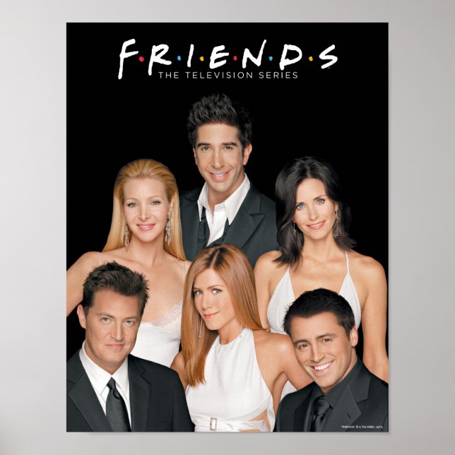 FRIENDS™ | Rollbesättningen i formella kläder närb Poster (Framsidan)