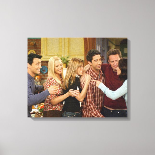 FRIENDS™ | Rollmedlemmar Thanksgiving Grupp Knuff Canvastryck (Framsida)