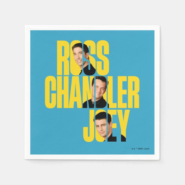 FRIENDS™ | Ross, Chandler & Joey Pappersservett (Framsidan)