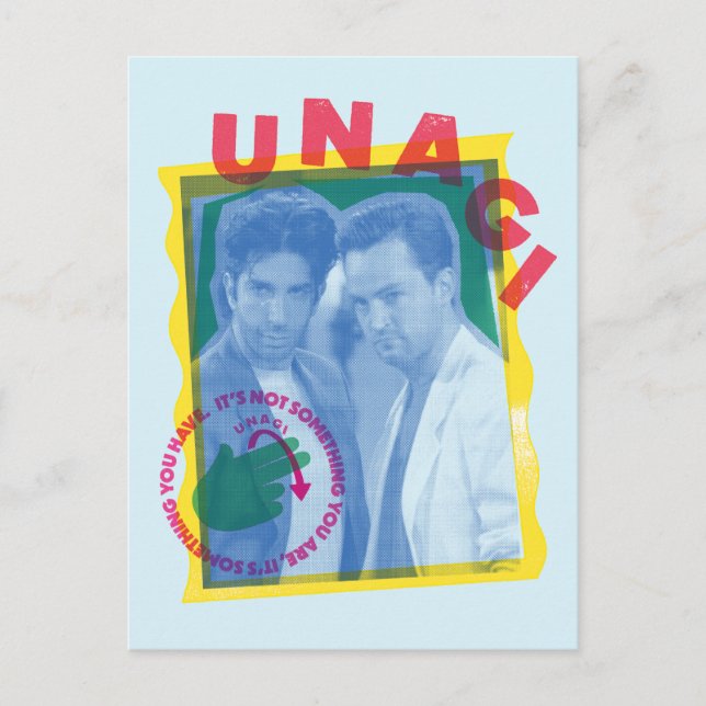 FRIENDS™ | Ross & Chandler - Unagi Vykort (Framsida)