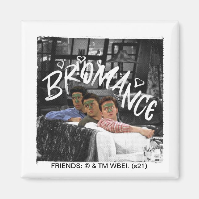 FRIENDS™ | Ross, Joey och Chandler Bromance Magnet (Framsidan)