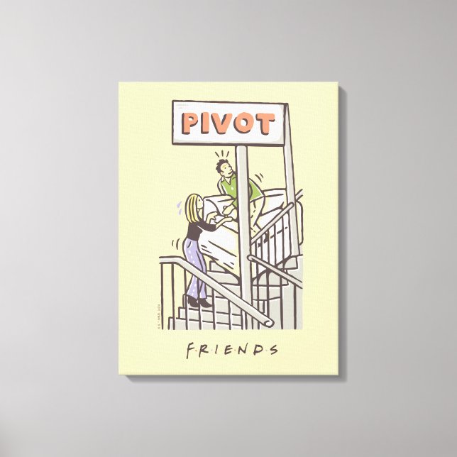 FRIENDS™ | Ross och Rachel SVÄNG Canvastryck (Framsida)