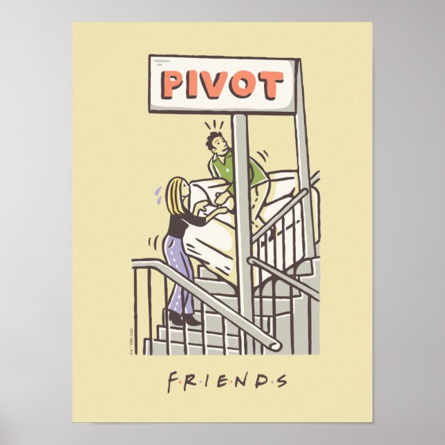 FRIENDS™ | Ross och Rachel SVÄNG Poster (Framsidan)