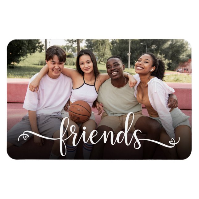 Friends Script Photo Magnet (Horisontell)