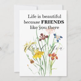 FRIENDS TACK DU CARDS INBJUDNINGAR