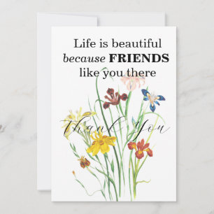 FRIENDS TACK DU CARDS INBJUDNINGAR