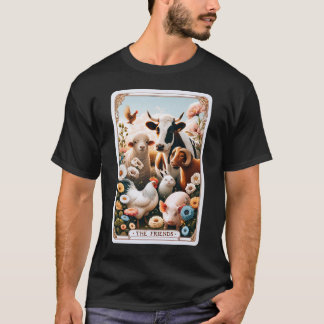 Friends Tarot Card Vegan Vegetarian Animal T Shirt