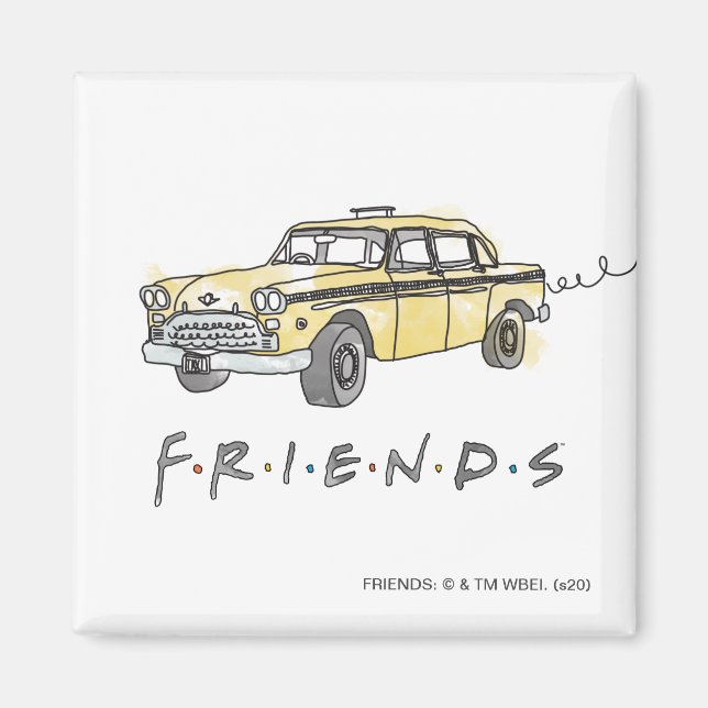 FRIENDS™ | Taxi Cab Magnet (Framsidan)