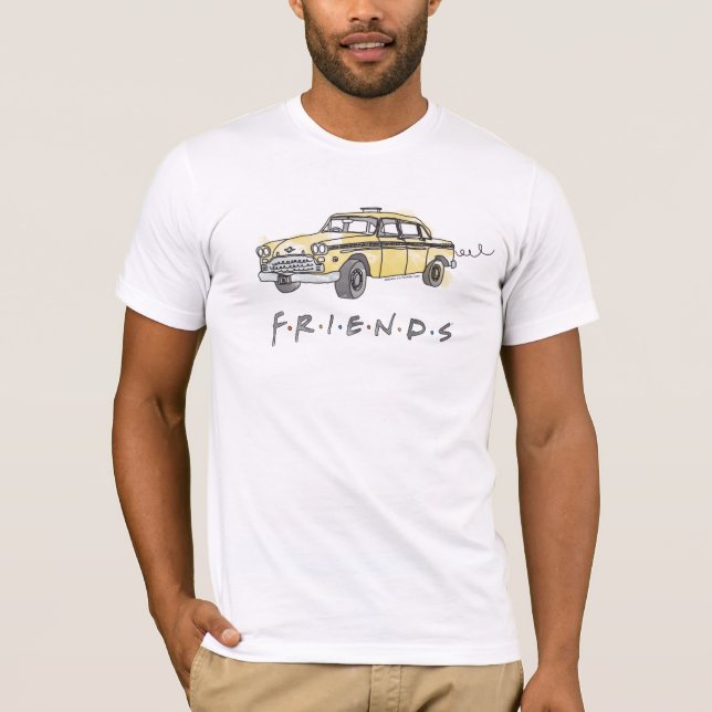 FRIENDS™ | Taxi Cab T Shirt (Framsida)