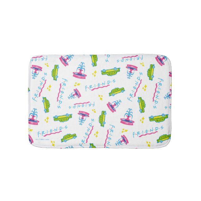 FRIENDS™ Taxi och Vatten Fontän Mönster Badrumsmatta (Framsidan)