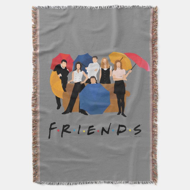 FRIENDS™-tecken Silhouette Filt (Framsidan Vertikal)