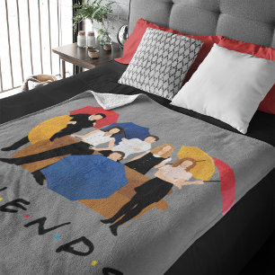 FRIENDS™-tecken Silhouette Fleecefilt