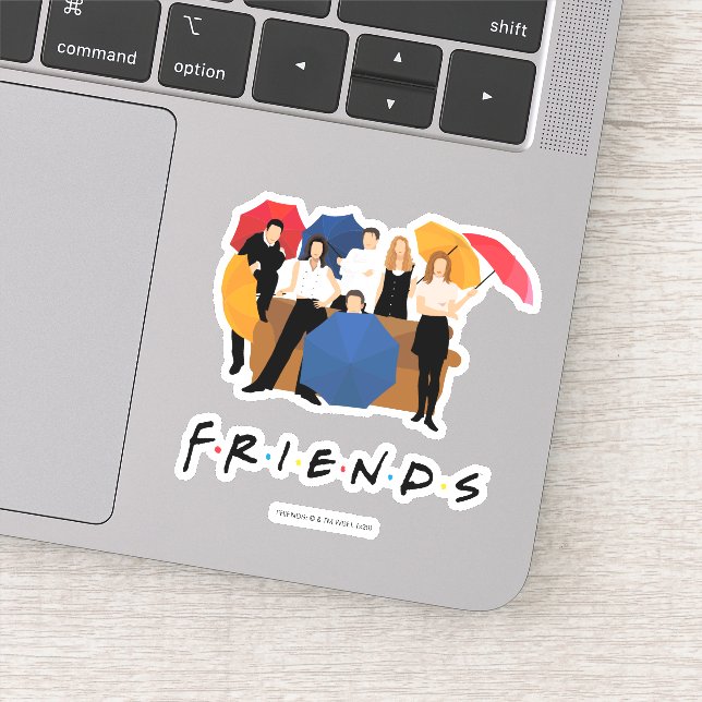 FRIENDS™-tecken Silhouette Klistermärken (Detalj)