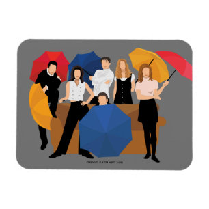 FRIENDS™-tecken Silhouette Magnet