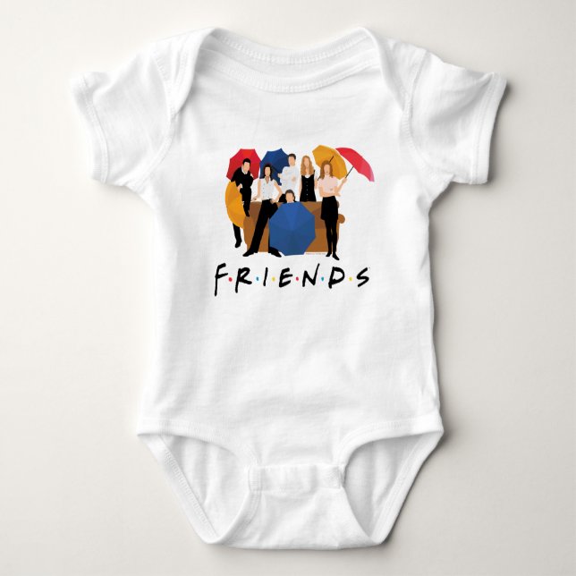 FRIENDS™-tecken Silhouette T-Shirt (Framsida)