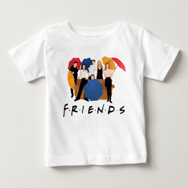 FRIENDS™-tecken Silhouette T-Shirt (Framsida)