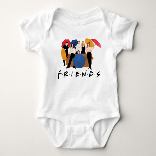 FRIENDS™-tecken Silhouette T-Shirt (Framsida)