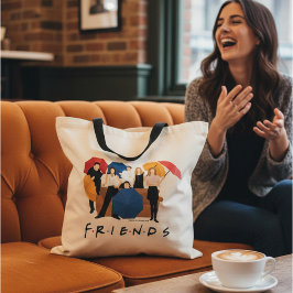 FRIENDS™-tecken Silhouette Tygkasse