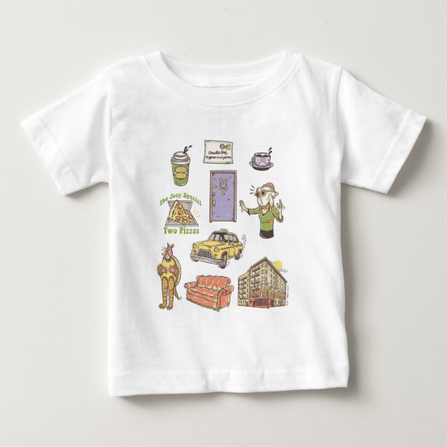 FRIENDS™ | Tecknade Ikoner Grafik 1 T Shirt (Framsida)