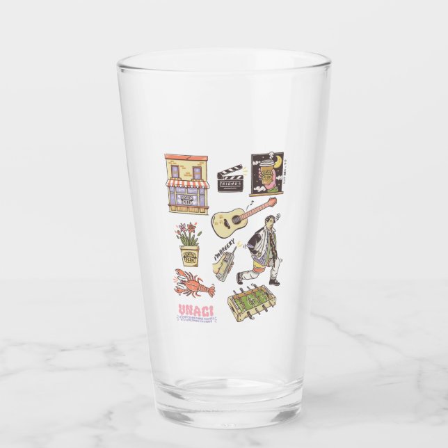 FRIENDS™ | Tecknade Ikoner Grafik Glaskopp (Framsida)
