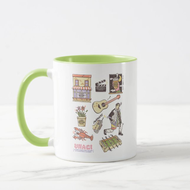 FRIENDS™ | Tecknade Ikoner Grafik Mugg (Vänster)