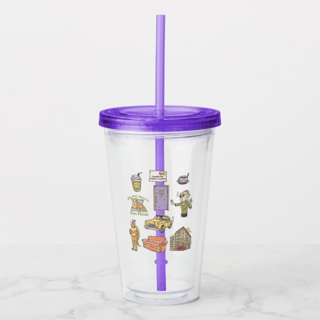 FRIENDS™ | Tecknade Ikoner Grafik Take Away Mugg (Framsida)