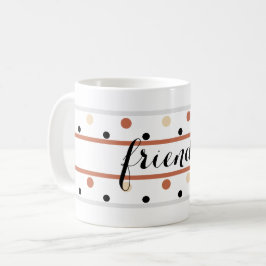 Friends Terra Cotta Sand Polka dots Kaffemugg