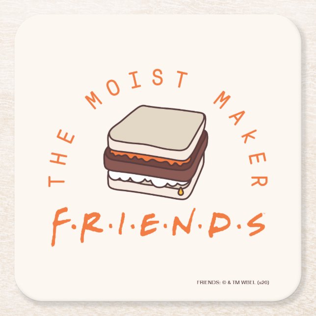 FRIENDS™ | The Moist Maker Underlägg Papper Kvadrat (Framsidan)