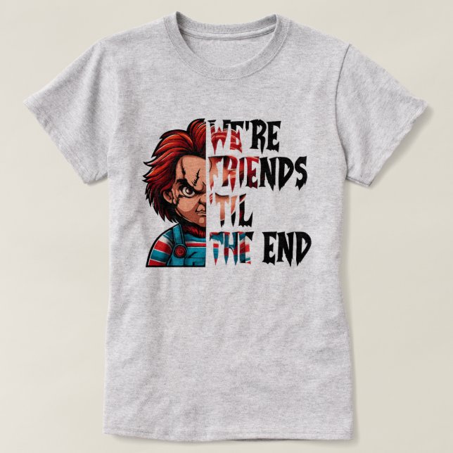 Friends Till The End Horror T-shirt (Design framsida)