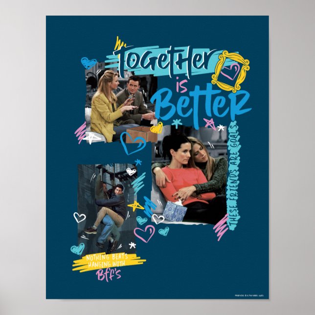 FRIENDS™ | Tillsammans är Bättre Poster (Framsidan)