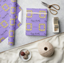 FRIENDS™ | Titthål Ram Glad Födelsedag Presentpapper