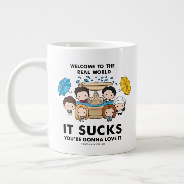 FRIENDS™ | Välkommen till den riktiga världen Chib Jumbo Mugg (Vänster)