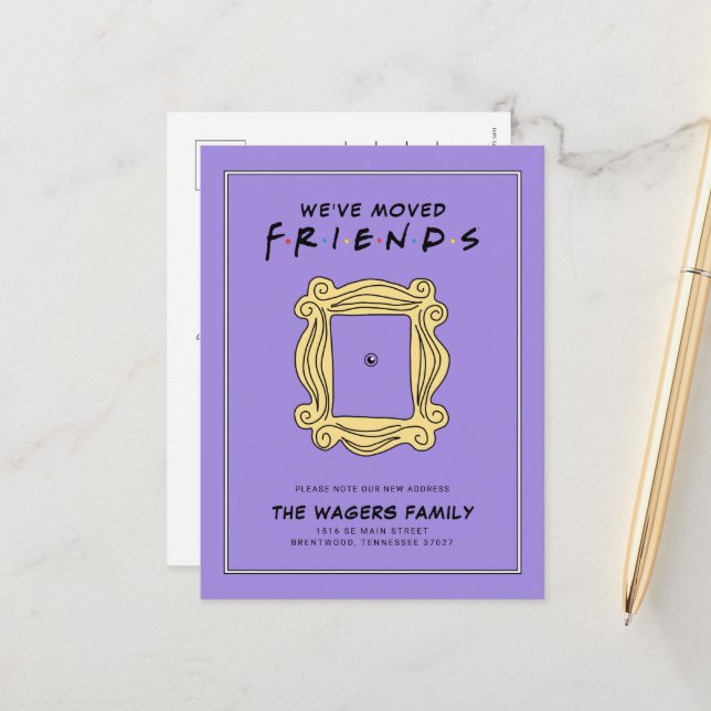 FRIENDS™ | Vi har flyttat  Vykort (Fram/Back In Situ)