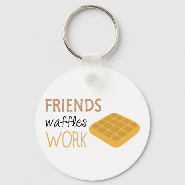 Friends Waffles Work Nyckelring (Framsida)