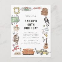 FRIENDS™ Watercolor Icons Birthday