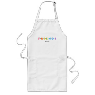 Friendsgiving Apron - Perfekt för Thanksgiving! Långt Förkläde