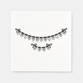 Friendsgiving blöjor för teckensnittsdesign för ba pappersservett