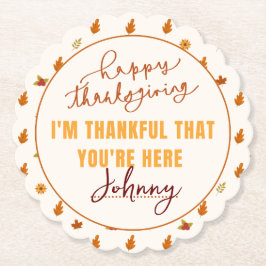 Friendsgiving bordsprogram för sommarskript Boho P Underlägg Papper