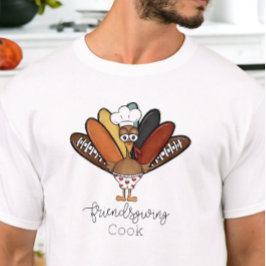 Friendsgiving Cook Turkey Boxers Funny T Shirt