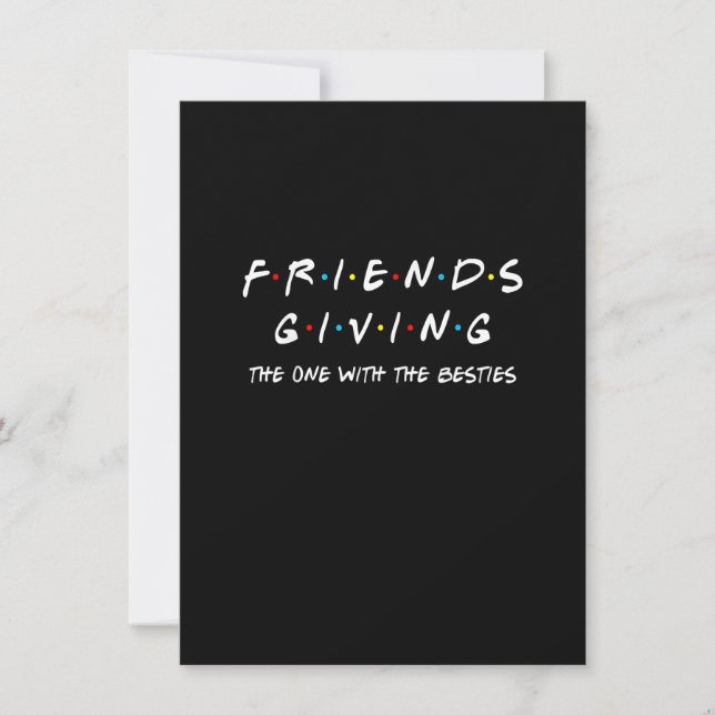 Friendsgiving Den med bästa vännerna,Tacksgivin Inbjudningar (Framsida)