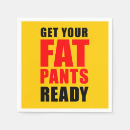 Friendsgiving dina Tjock Byxor Redo Napkins Pappersservett