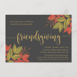 FRIENDSGIVING DINNER INBJUDAN | BRIGHT FOLIAGE