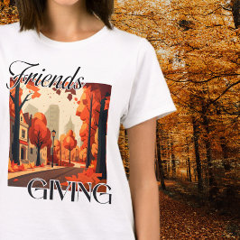 Friendsgiving Fall Orange T Shirt