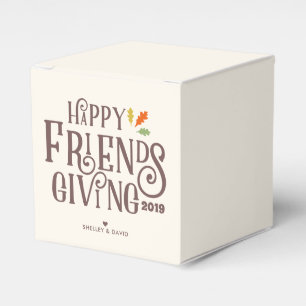 Friendsgiving   färg av hösten presentaskar