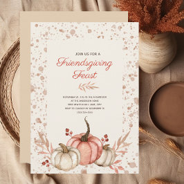 Friendsgiving-fest höst i lantlig stil   inbjudningar