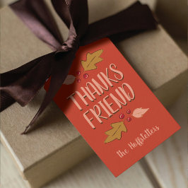 Friendsgiving-fest | Rött & Guld Presentetikett