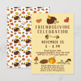 Friendsgiving Firande med Bible Verse Inbjudningar