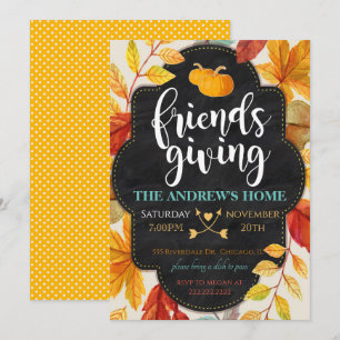 Friendsgiving-gruppinbjudan Inbjudningar